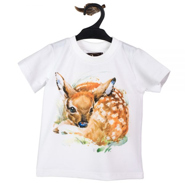 Odzież myśliwska dla dzieci Wadera t-shirt koszulka z sarenką bambi